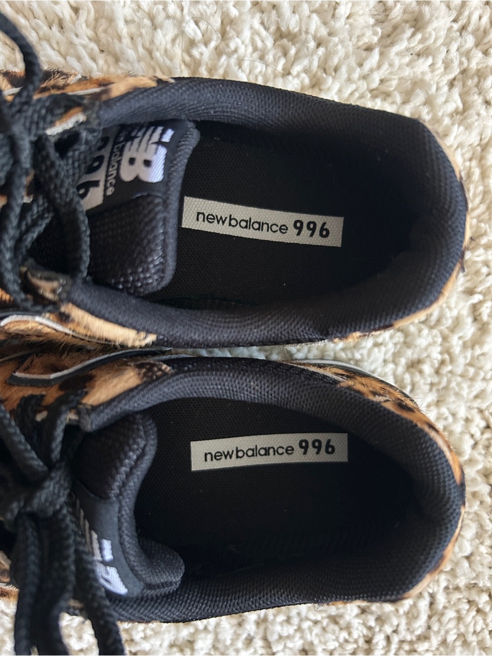 RARE Limited Edition New Balance 996 Leopard Calf Hair - Size 6 - Picture 5 of 6